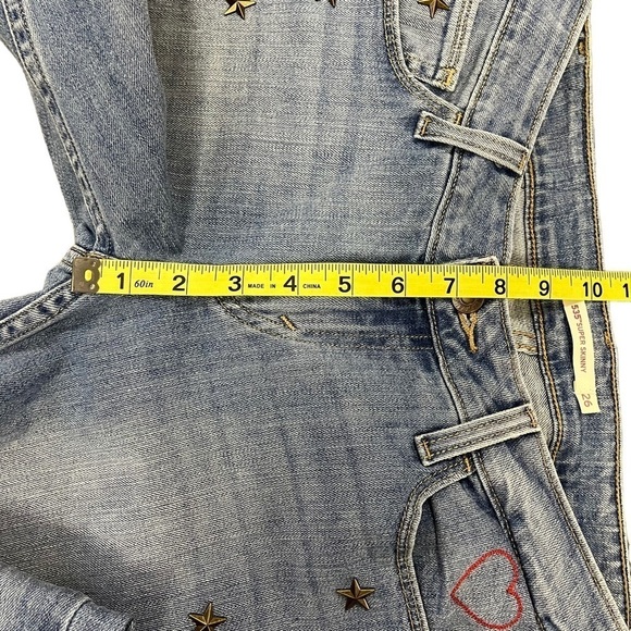 LEVI’S 535 Super Skinny 26 Stars Hearts - Picture 10 of 11